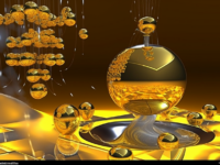 AI billede, MidJourney, a machine that turns quantum particles into gold